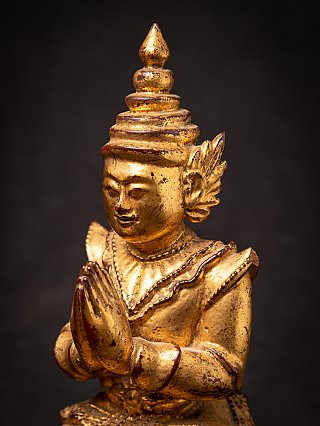 Antique wooden Burmese Nat statue