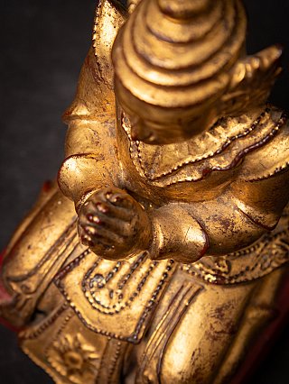 Antique wooden Burmese Nat statue
