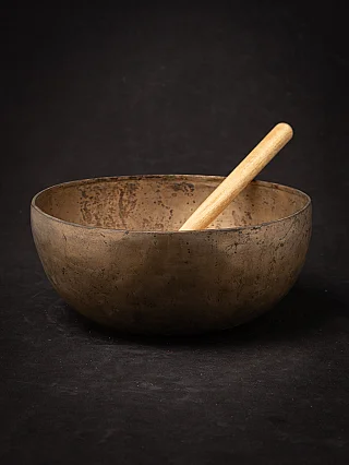 Large antique bronze Nepali Singing Bowl
