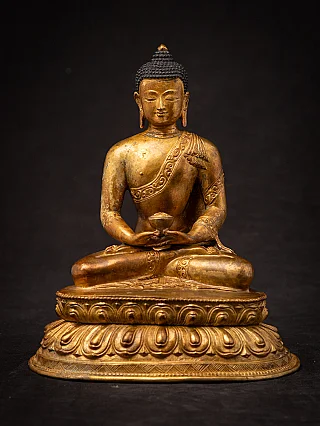 Old bronze Nepali Buddha statue