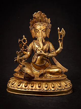 Old bronze Nepali Ganesha statue