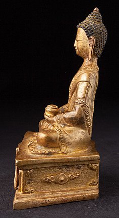 Old bronze Buddha statue