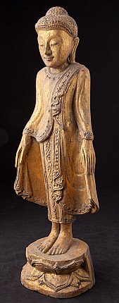 Alte stehende Buddha Figur