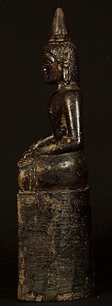 Antiker Birmanischer Shan Buddha Figur
