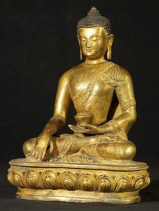 Oud bronzen Boeddhabeeld