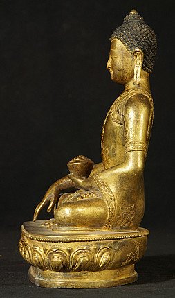 Oud bronzen Boeddhabeeld