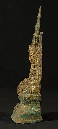 15-16th century bronze Ava Buddha statue