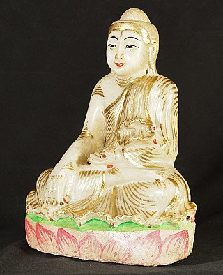 Alte marmor Buddha Figur