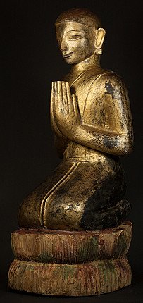 Grosse Birmanische Monch Figur