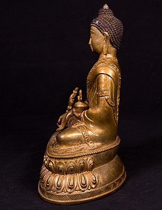 Alte Nepalesische Medizin Buddha Figur