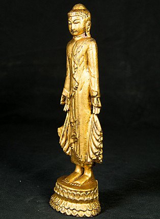 Alte stehende Mandalay Buddha Figur