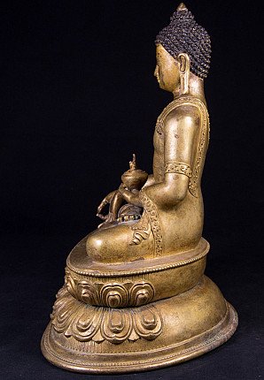 Alte bronze Medizin Buddha Figur