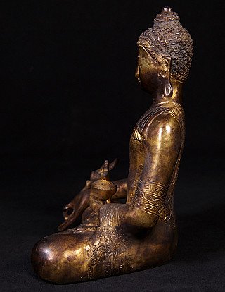 Alte bronze Medizin Buddha Figur