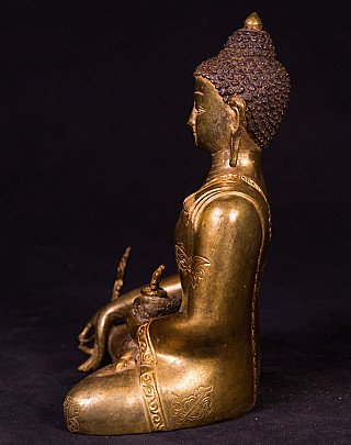 Alte bronze Medizin Buddha Figur