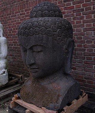 Grosse Lavastein Buddha Kopf