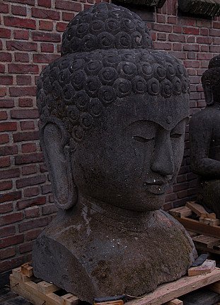 Grosse Lavastein Buddha Kopf