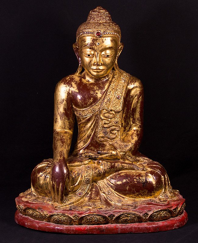 Antieke Birmese Mandalay Boeddha