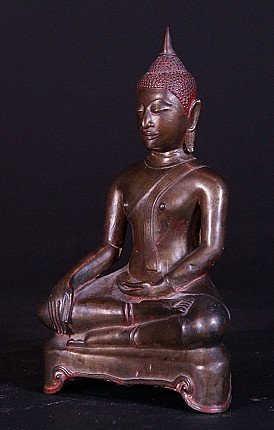 Antique bronze Thai Buddha statue