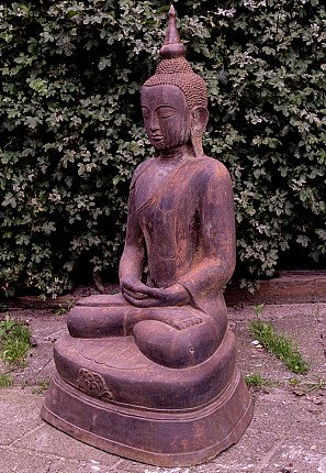 Grosse alte bronze Buddha Figur