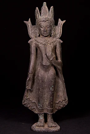 Antique bronze Pagan Buddha statue