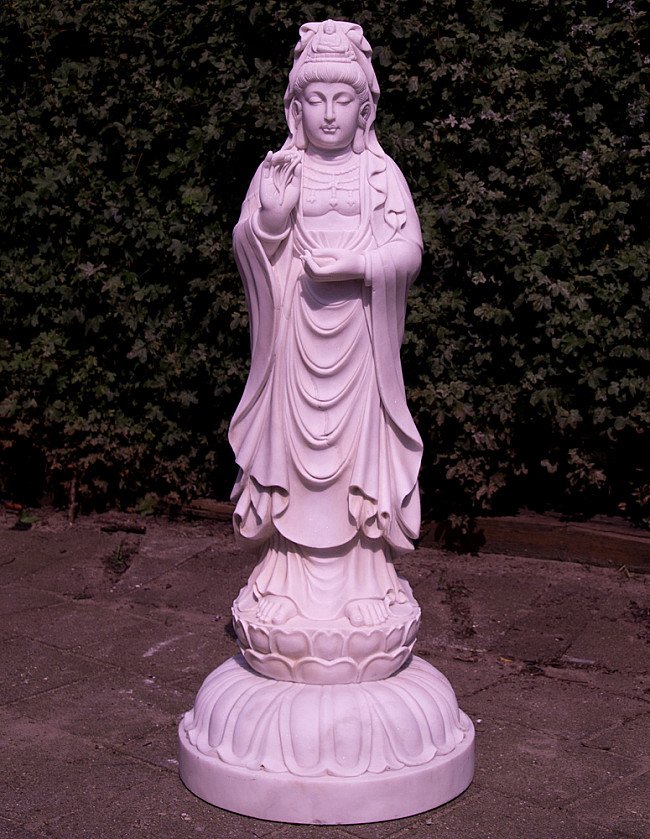 Large marble Guan Yin statue from China