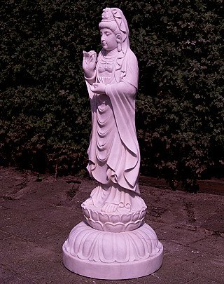 Grosse marmor Guan Yin Figur