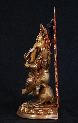 Bronze stehende Ganesha Figur