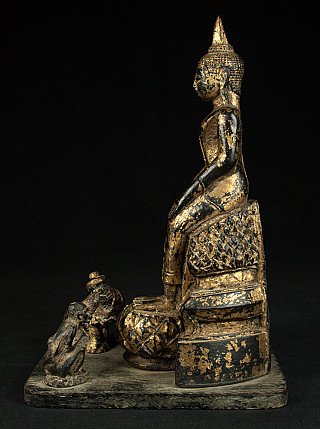 Thai wooden Buddha statue