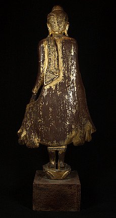 Alte stehende Buddha Figur
