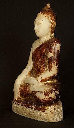Antiker Marmor Buddha Figur
