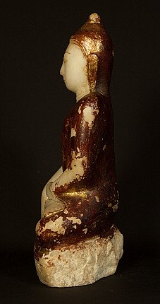 Antiker Marmor Buddha Figur
