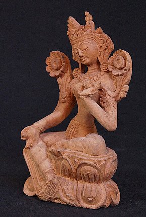 Wooden Tara statue