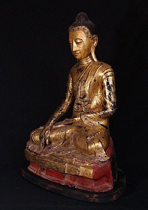 Grosse Antike Birmanische Buddha Figur