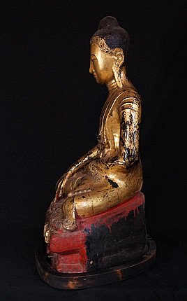 Grosse Antike Birmanische Buddha Figur
