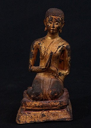 Antiker Thai Monch Figur