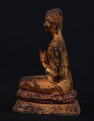 Antiker Thai Monch Figur