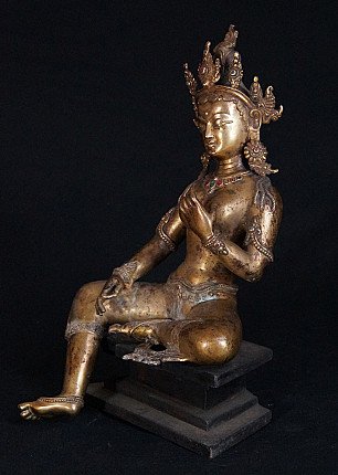 Oud Nepalees Saraswati beeld