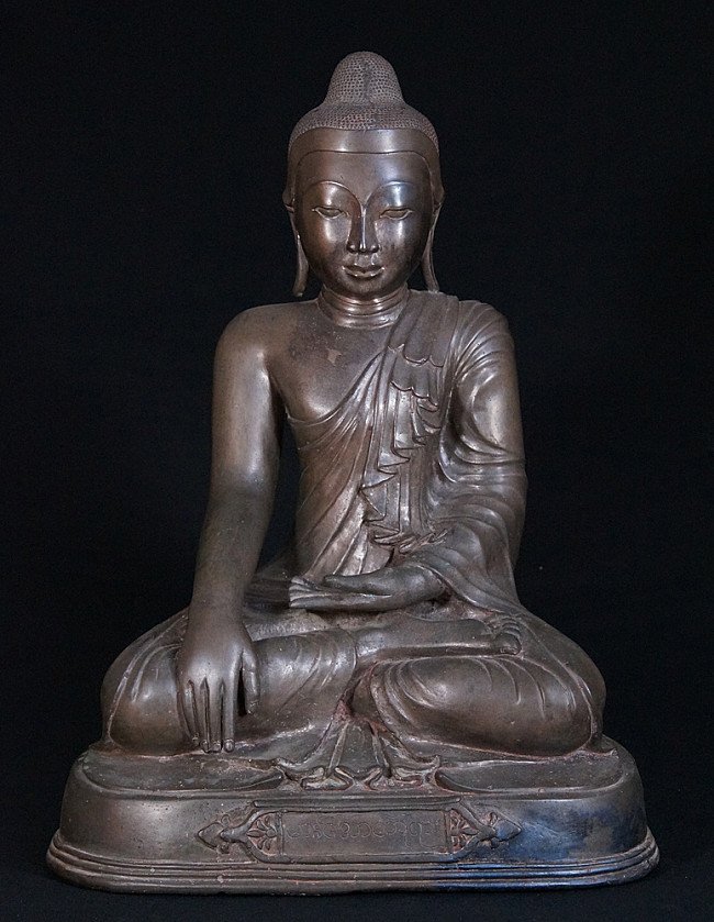 Antiker bronze Mandalay Buddha