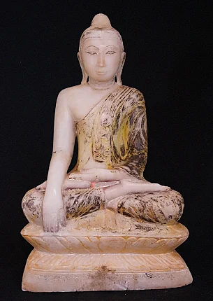 18th century Alabaster Buddha