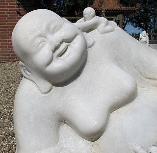 Oude lachende Boeddha